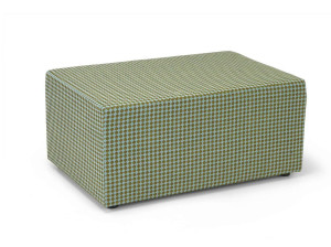 Прямоугольный пуф из ткани