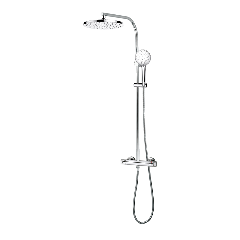 138200 BASIC Душ термостатический с колонкой Хром GRB MIXERS 