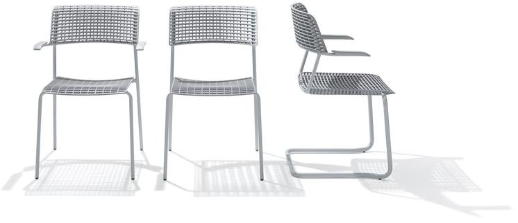 Diemmebi Стул из переработанного полипропилена и металла Cala sun-id-1348347 - Вид №2