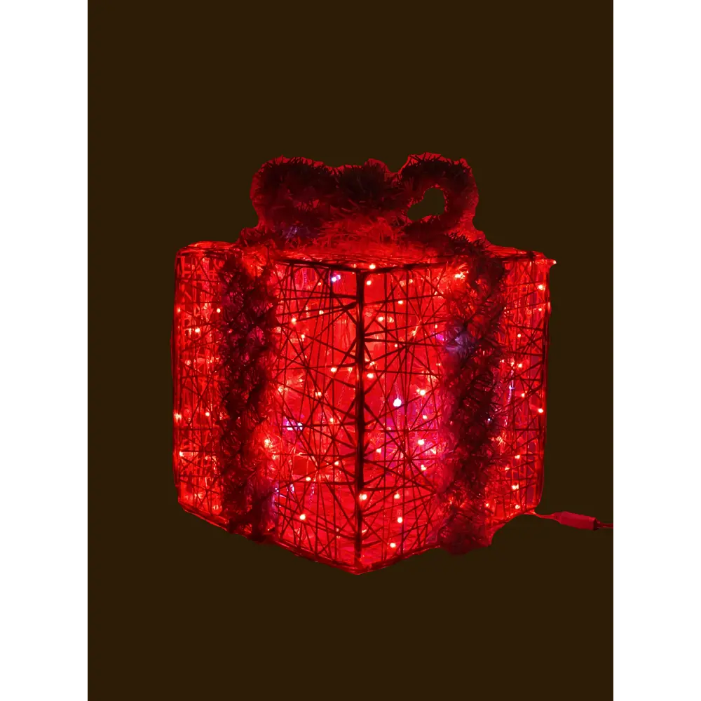 Электрическая светящиеся фигура Подарок 200 LED 100x100x100 см теплый белый свет 86164006 STLM-2210518 AJURIO  - Вид №11