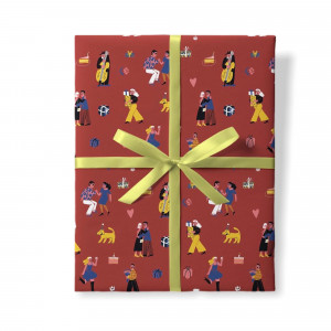 565975 Упаковочная бумага «Вечеринка» 100 х 70 см, 100 г/м2