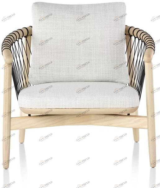 Herman Miller Кресло из дерева и ткани с подлокотниками Crosshatch sun-id-1451710