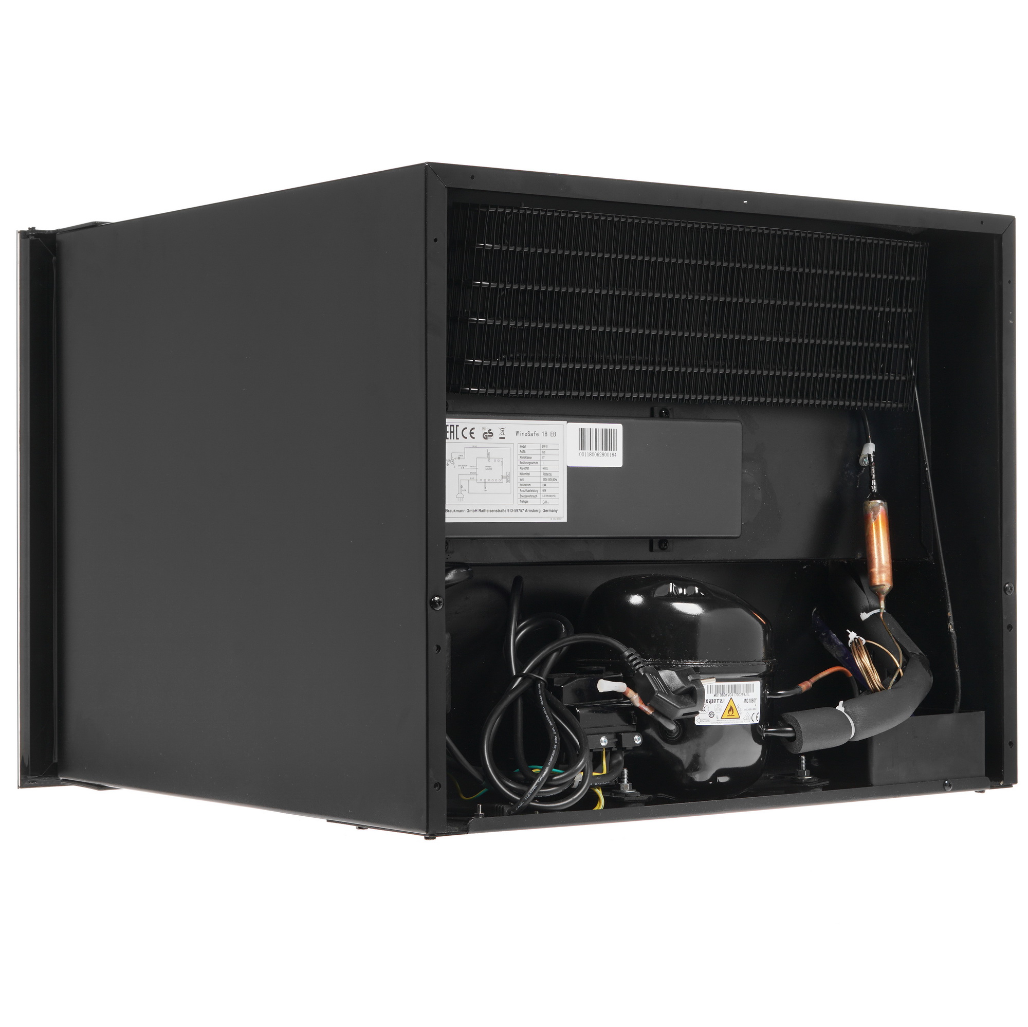 7933862 Встраиваемый винный шкаф CASO WineSafe 18 EB черный STDN-0037509 - Вид №5