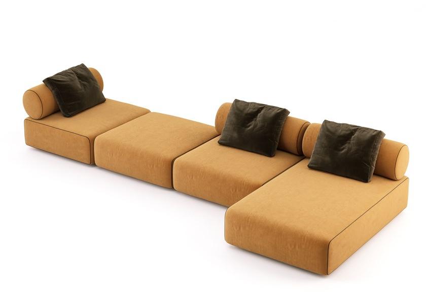 Domkapa Модульный тканевый диван с шезлонгом sun-id-1455511 - Вид №5