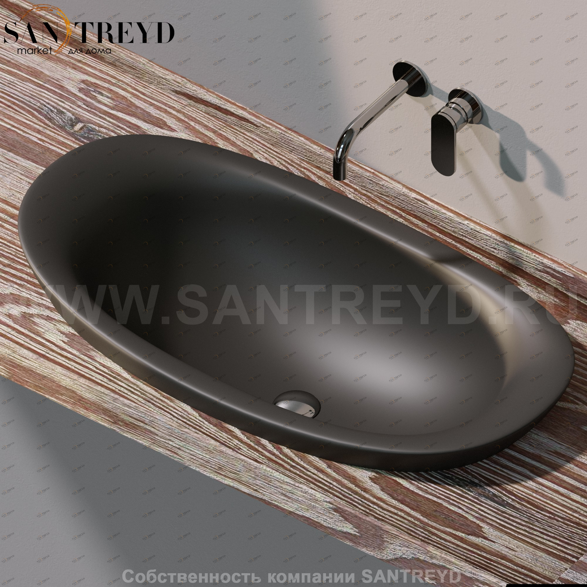 IO42907006 Накладная раковина под столешницу  овальная Ceramica Flaminia IO e SI