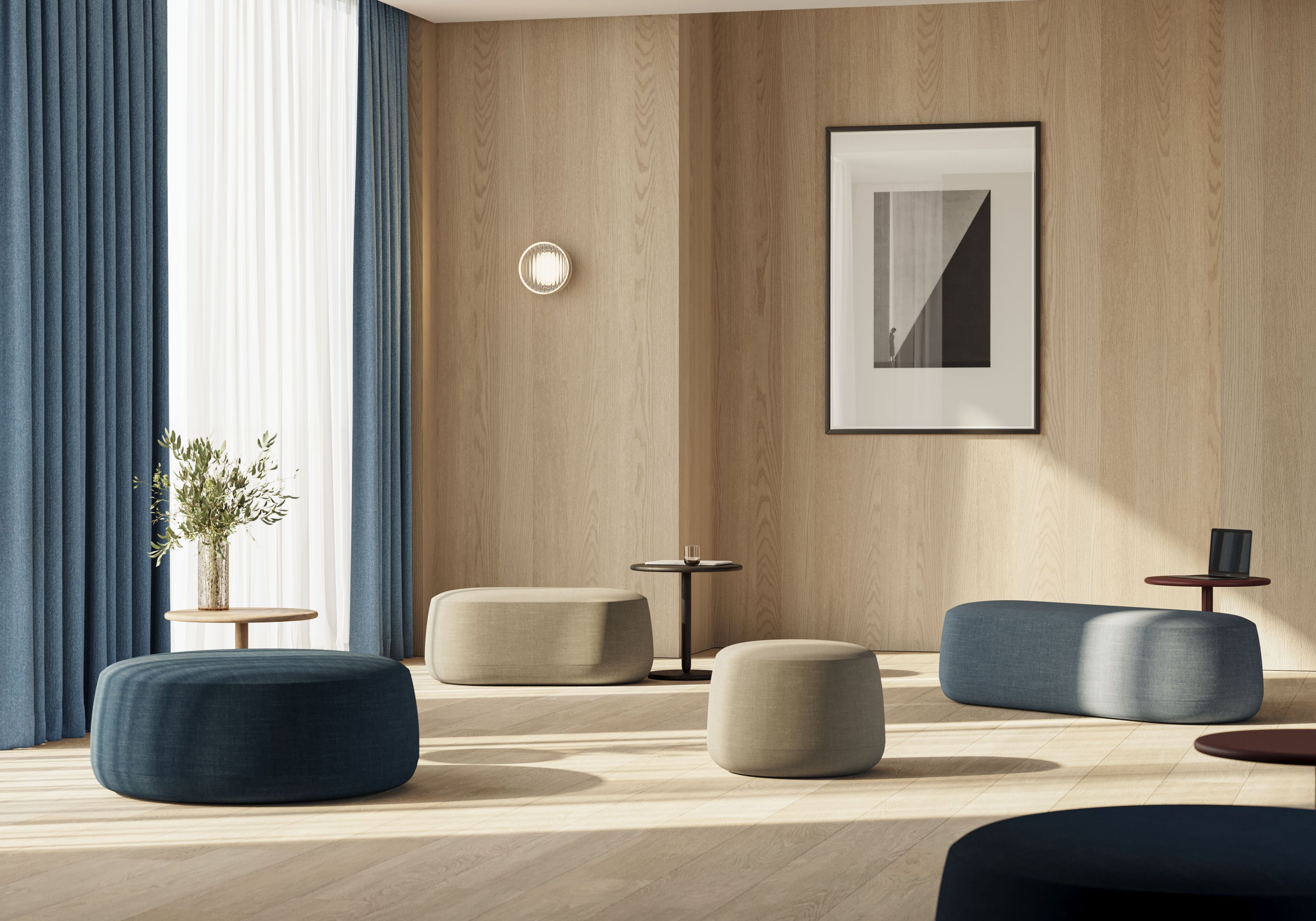 Круглый деревянный журнальный столик Omelette Editions Nua ARCH-00012983 - Вид №1