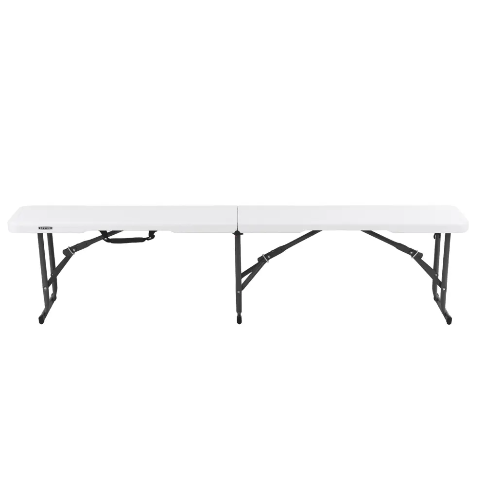 Скамья садовая Lifetime туристическая складная 183x29x42 см пластик белый Santreyd STLM-2210028 - Вид №10