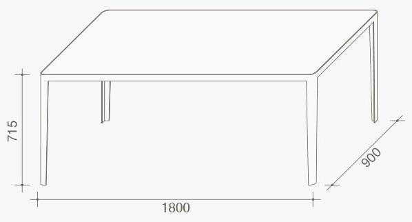 Lema Прямоугольный стол с бетонной столешницей sun-id-1458711 - Вид №5
