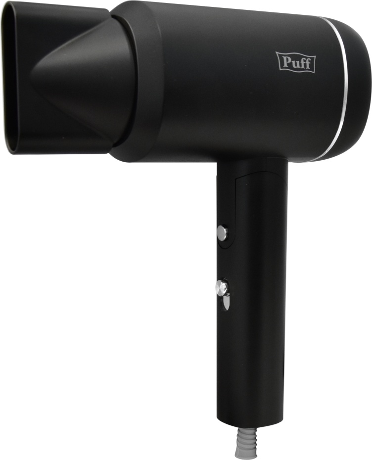1405.015 Фен для волос 1801 Black PUFF  - Вид №1