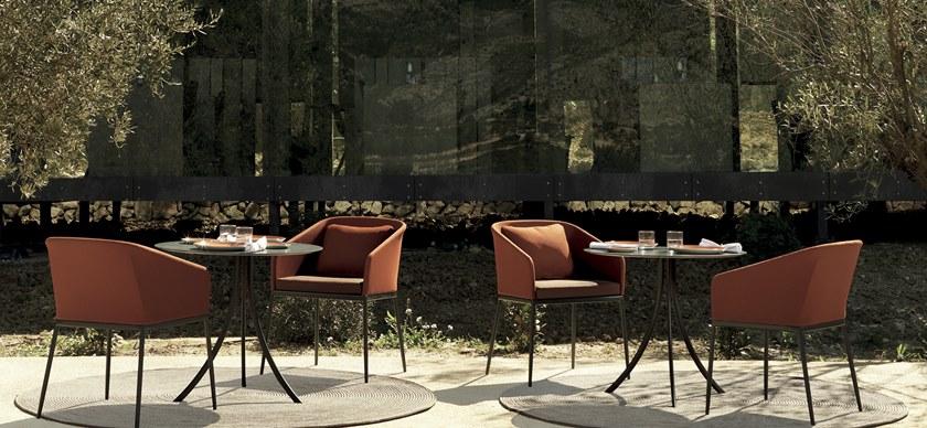 EXPORMIM Круглый садовый стол из нержавеющей стали Bistro C903 r 80 Bistrò - Вид №4