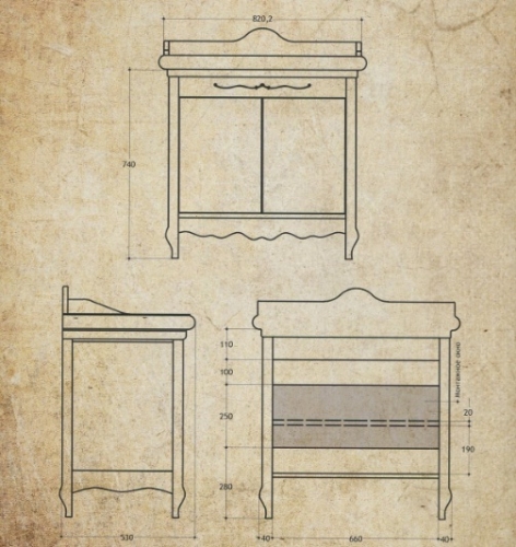 Тумба под раковину MIGLIORE Impero ML.IMP-BA090.DS цвет Decape Sabbia  - Вид №4
