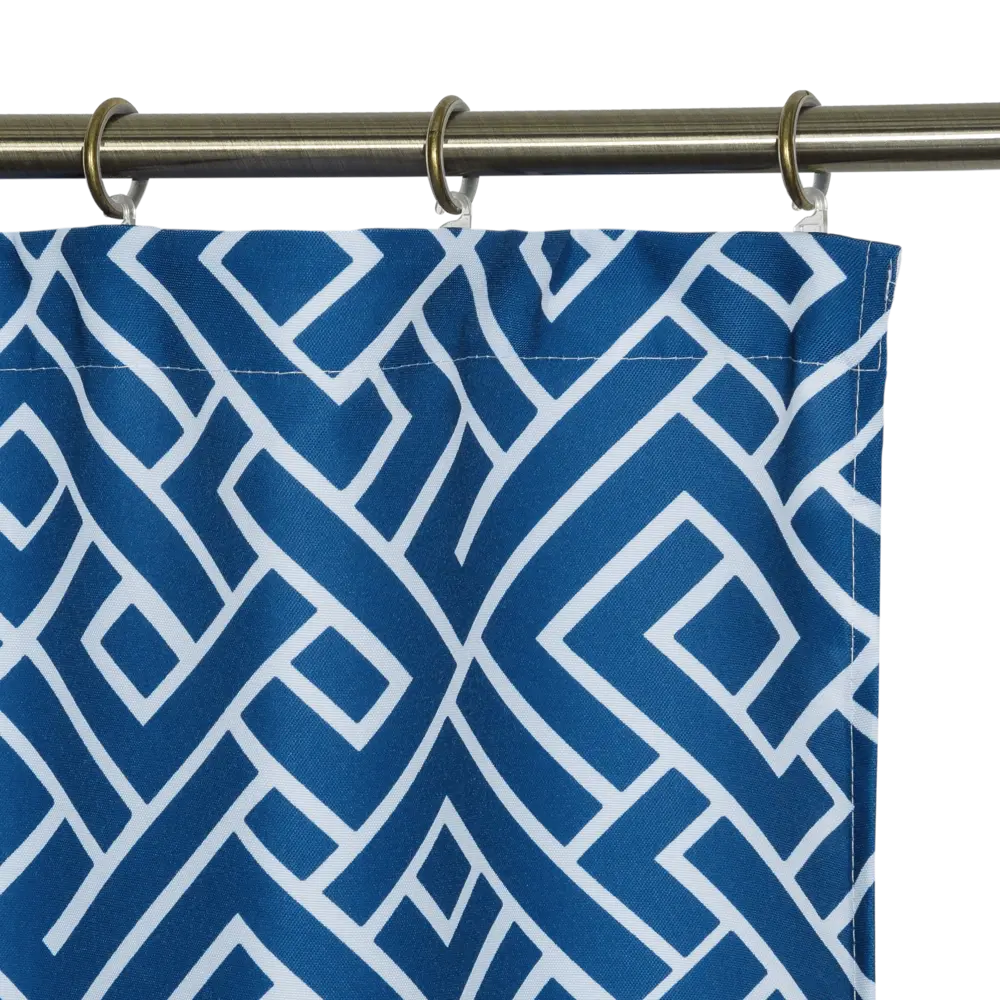 Штора на ленте «Геометрия», 145х180 см, цвет синий SEASONS STLM-2072485 - Вид №3