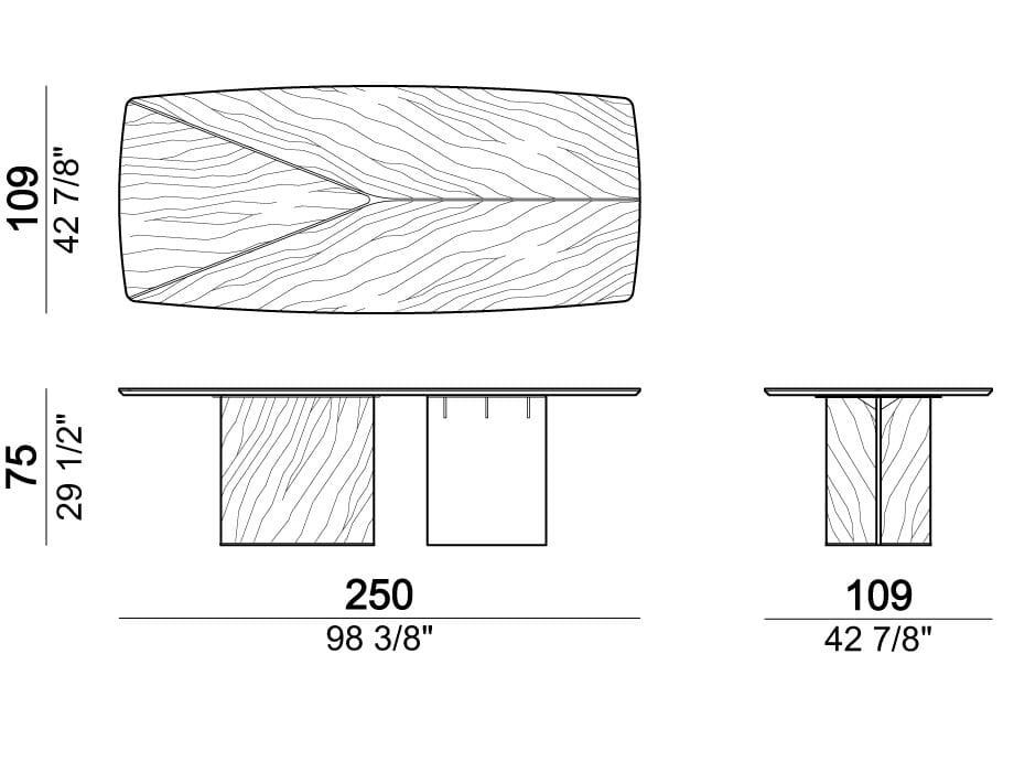 Деревянный обеденный стол Arketipo EPSILON ARCH-00115327 - Вид №5