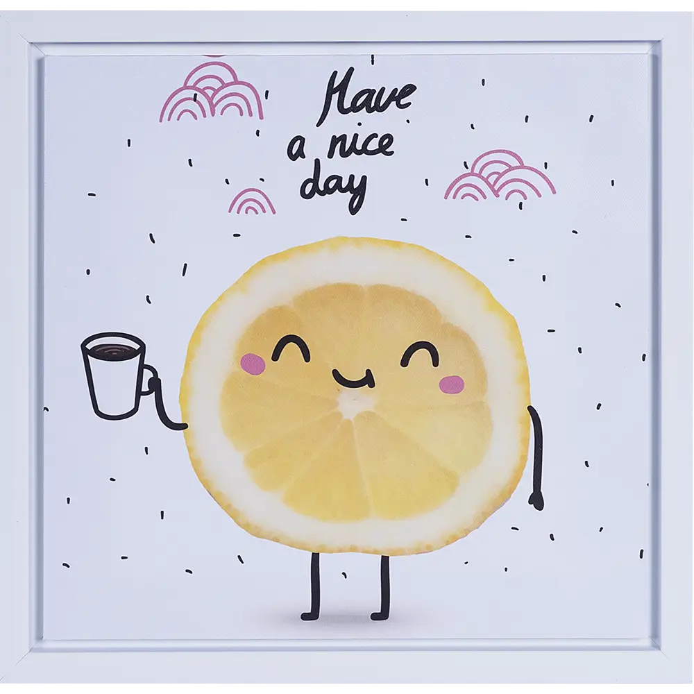 Картина на холсте в раме «Лимон» 30х30 см Santreyd STLM-2075831