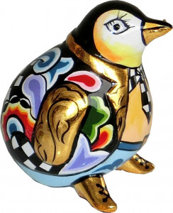 10649759 Goebel Скульптуpа  "Пингвин "Финн"" 9см Композит