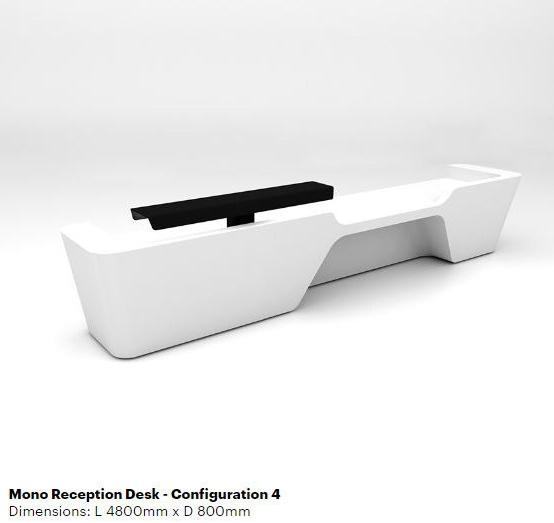 Isomi Стойка администратора для модульного офиса из твердой поверхности Mono sun-id-1428660 - Вид №5