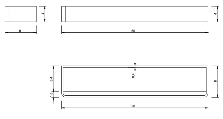 Полка для ванной из нержавеющей стали Nic стержень ARCH-00135349 - Вид №2