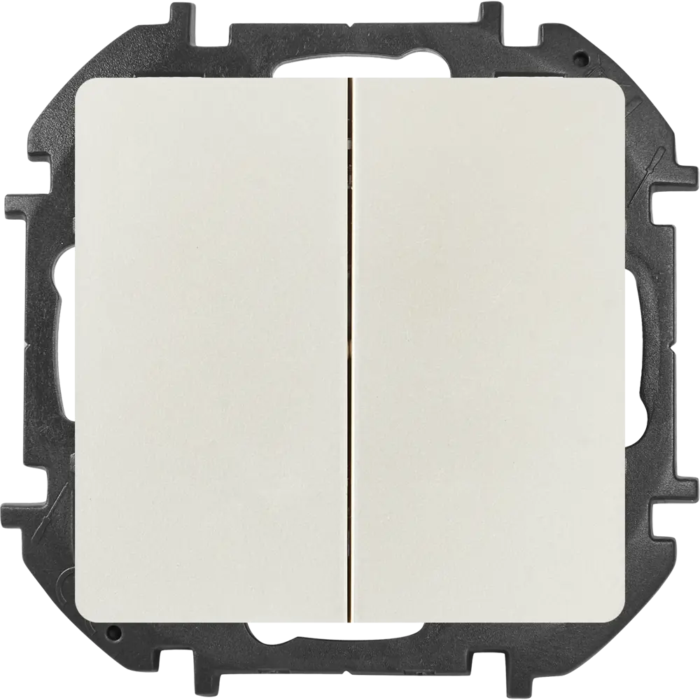 LEXMAN LILIAN — двухклавишный выключатель скрытого монтажа в жемчужном исполнении 86761701 STLM-1102252 - Вид №1