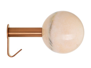 Розовая мраморная настенная вешалка