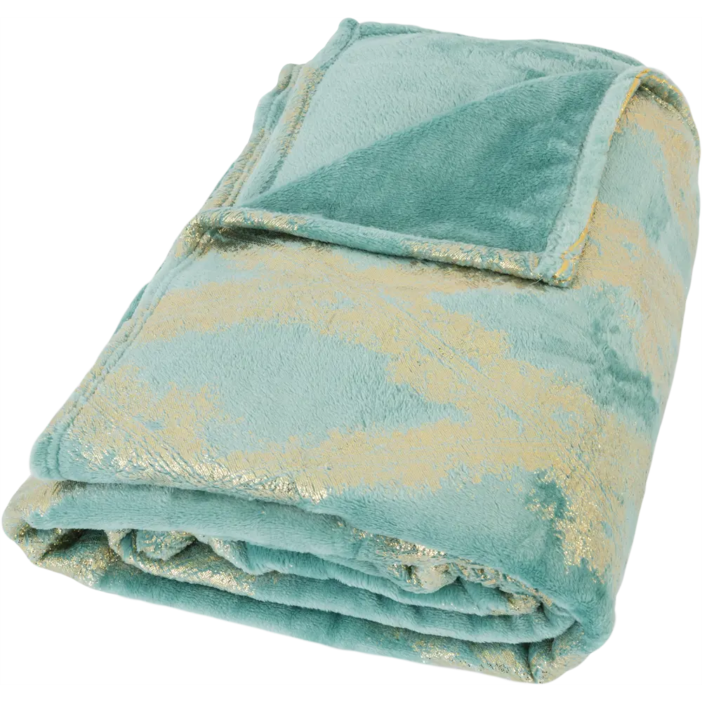 Плед "Avilo" 200x200 см фланель цвет бирюзовый Santreyd нет STLM-2008760 - Вид №2