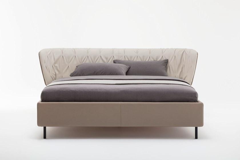 Rolf Benz Двуспальная кровать в коже  1600  - Вид №1