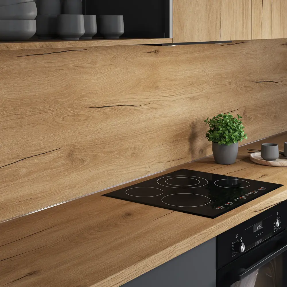 Столешница KONSENSA Верея 60x120x3.8 см ДСП цвет коричневый ДСП Постформинг STLM-2094989 - Вид №6