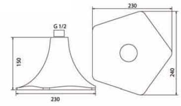 380824 Верхний душ Bandini Eden Santreyd - Вид №1
