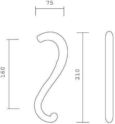 Pasini Ручка из латуни  4004  - Вид №1