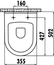 TP325-00CB00E-CA00 DEKOR ЗОЛОТО ЦВЕТЫ Унитаз подвесной с биде Creavit  - Вид №1