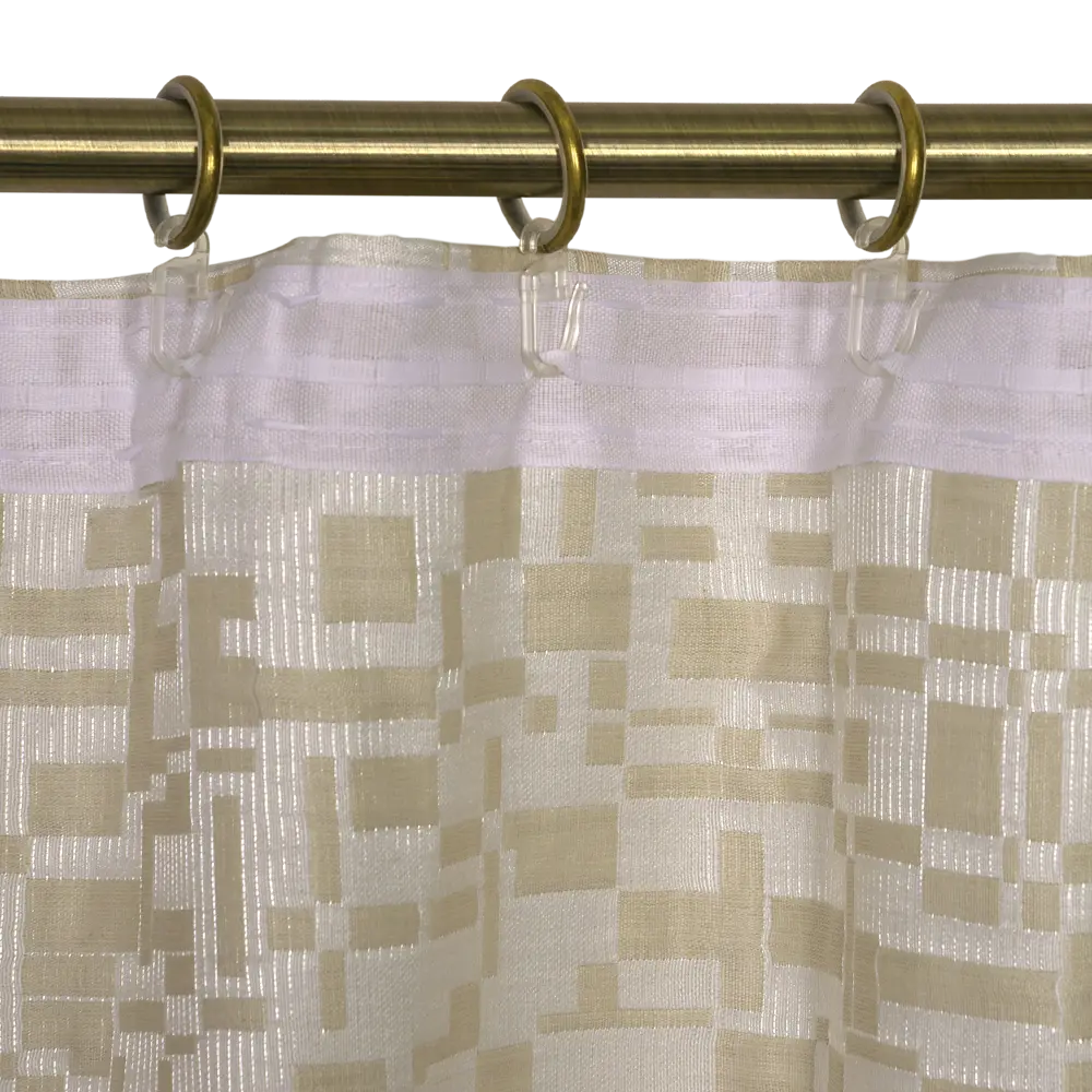 Штора на ленте «Калео», 160х260 см, цвет бежевый ТОРГОВЫЙ ДОМ ТЕКСТИЛЬ STLM-2198342 - Вид №4