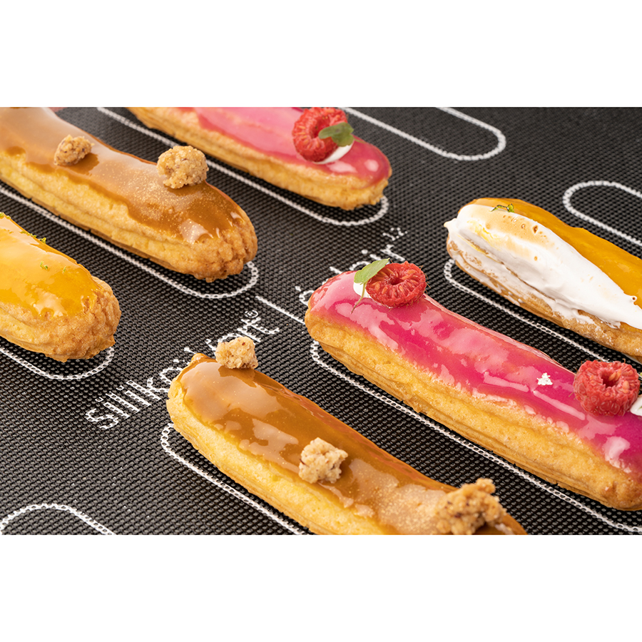 70.113.00.0065 Коврик для выпечки eclair & choux 30 х 40 см двусторонний силиконовый Silikomart  - Вид №11