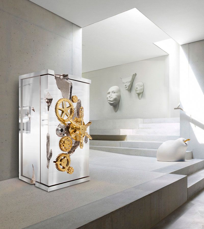 0-213 Роскошный серебряный сейф миллионера Boca Do Lobo  - Вид №22