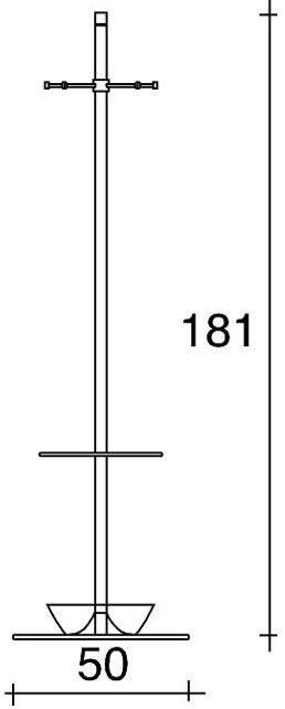 TALIN Вешалка для верхней одежды из хромированной стали Joker sun-id-1383722 - Вид №1
