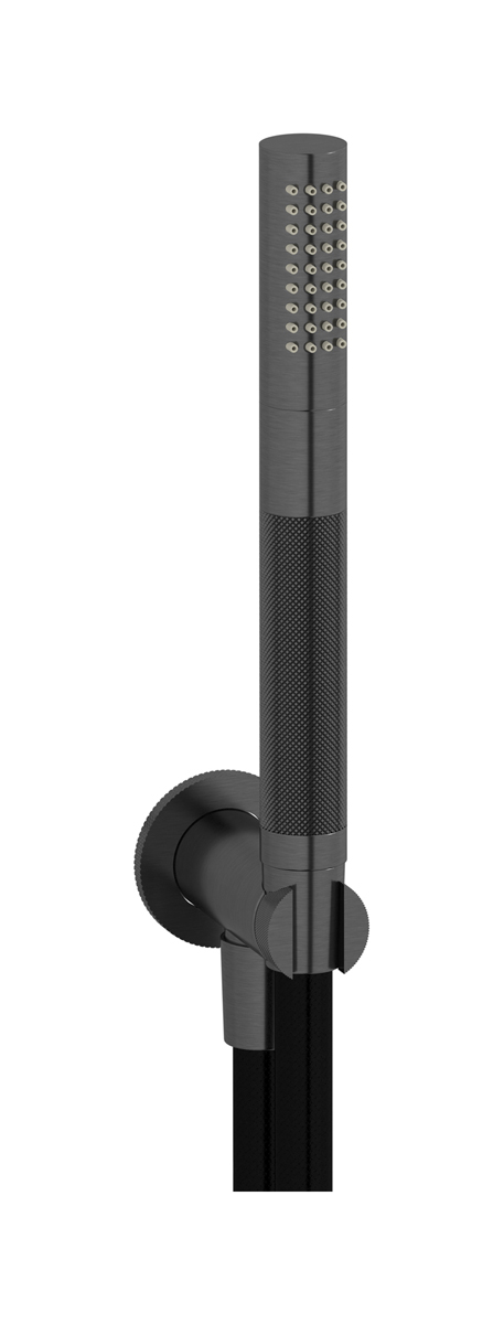 Ручной душ. WE ARE IB b2022cs Brushed Black Chrome Bold