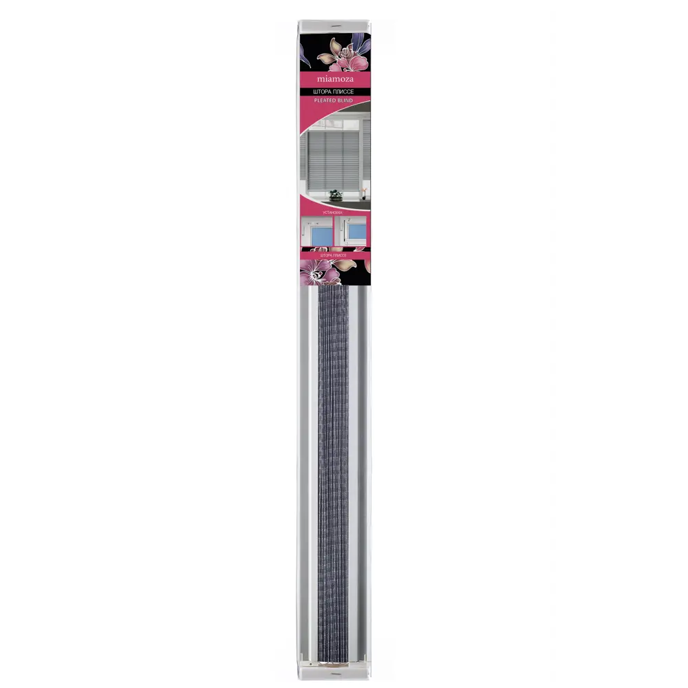 Штора плиссе 65x170 см жаккард графитовая Santreyd STLM-2107419 - Вид №7