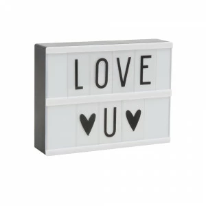 Наборное световое панно Lightbox, малое LITTLE LOVELY COMPANY  281752 Белый;черный