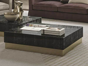 Frigerio Salotti Низкий квадратный журнальный столик из керамогранита Joey