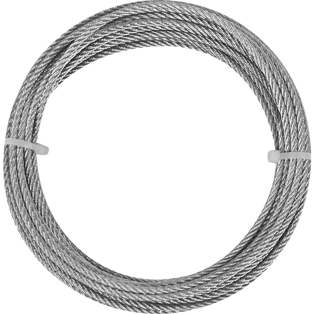 Трос стальной DIN 3055 2 мм  цвет серебро, на отрез Santreyd STLM-2027962 - Вид №2