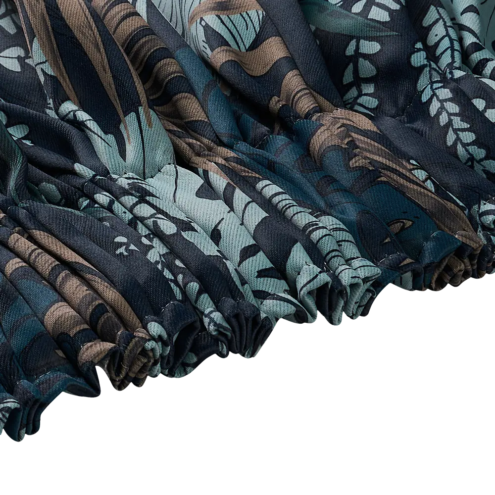 Штора на ленте со скрытыми петлями димаут KREAFORTA Aleida 140x280 см синий STLM-2189270 - Вид №6