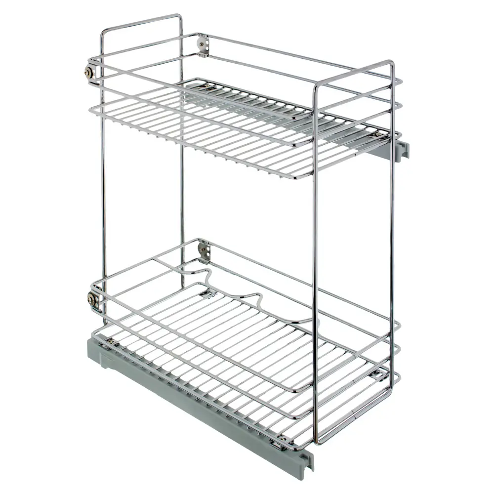 Корзина для напольного шкафа, двухъярусная с доводчиком, 30 см, хром Santreyd STLM-2035430