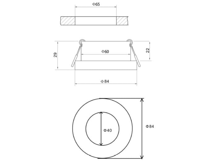 Алюминиевый круглый утопленный прожектор Maytoni Stark ARCH-00018118 - Вид №3