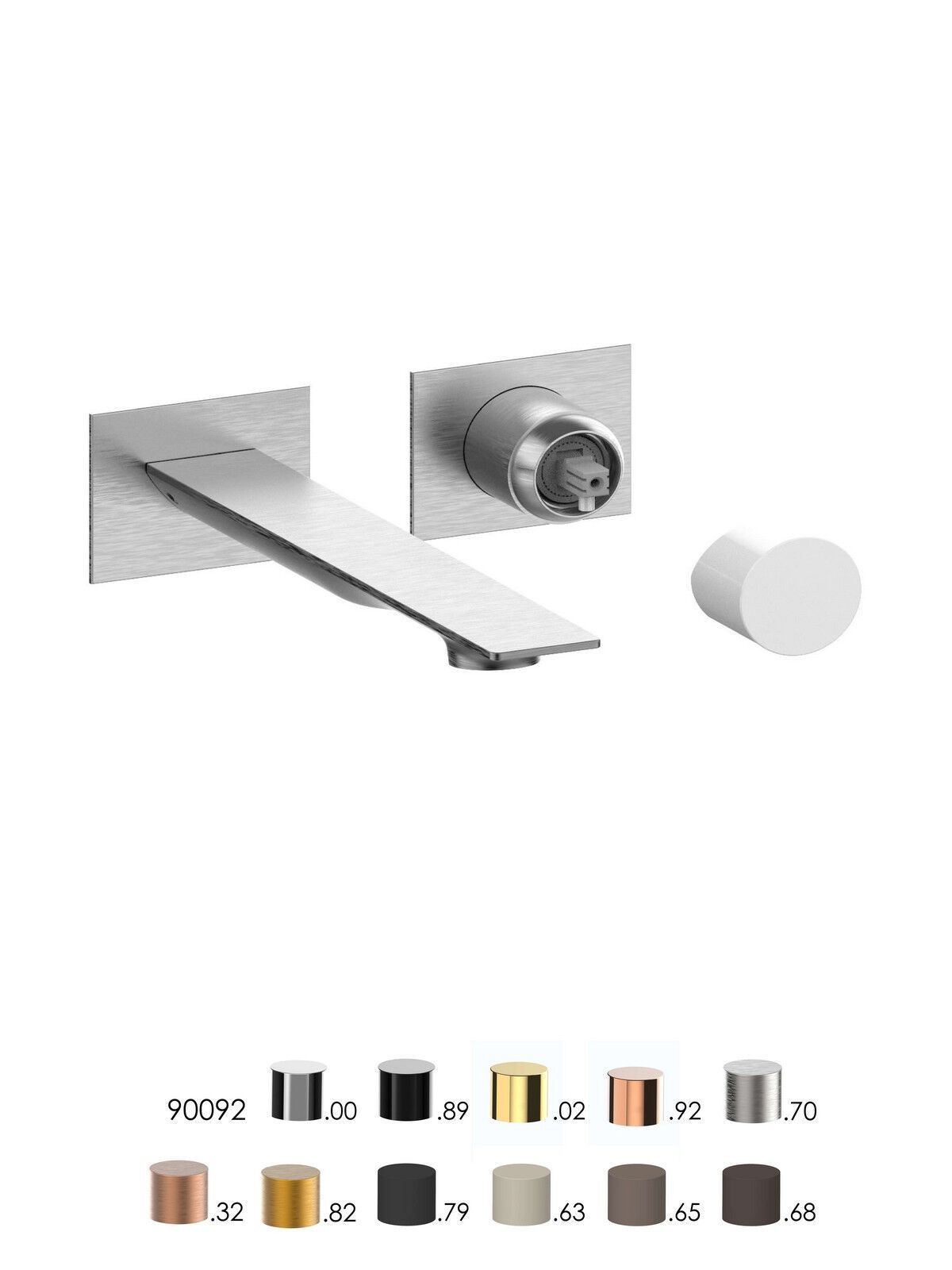 Однорычажный смеситель для раковины с 2 отверстиями и ограничителем расхода Rubinetterie Frattini Narciso S ARCH-00003602 - Вид №1