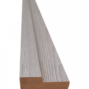 82472562 Дверная коробка Гладкое 2070х70х18 мм ламинация цвет ясень серый (комплект 2.5 шт.) (с петлями)