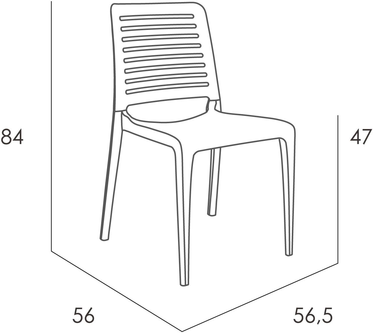 Ezpeleta Штабелируемый садовый стул из полипропилена  Ms-par00  - Вид №4