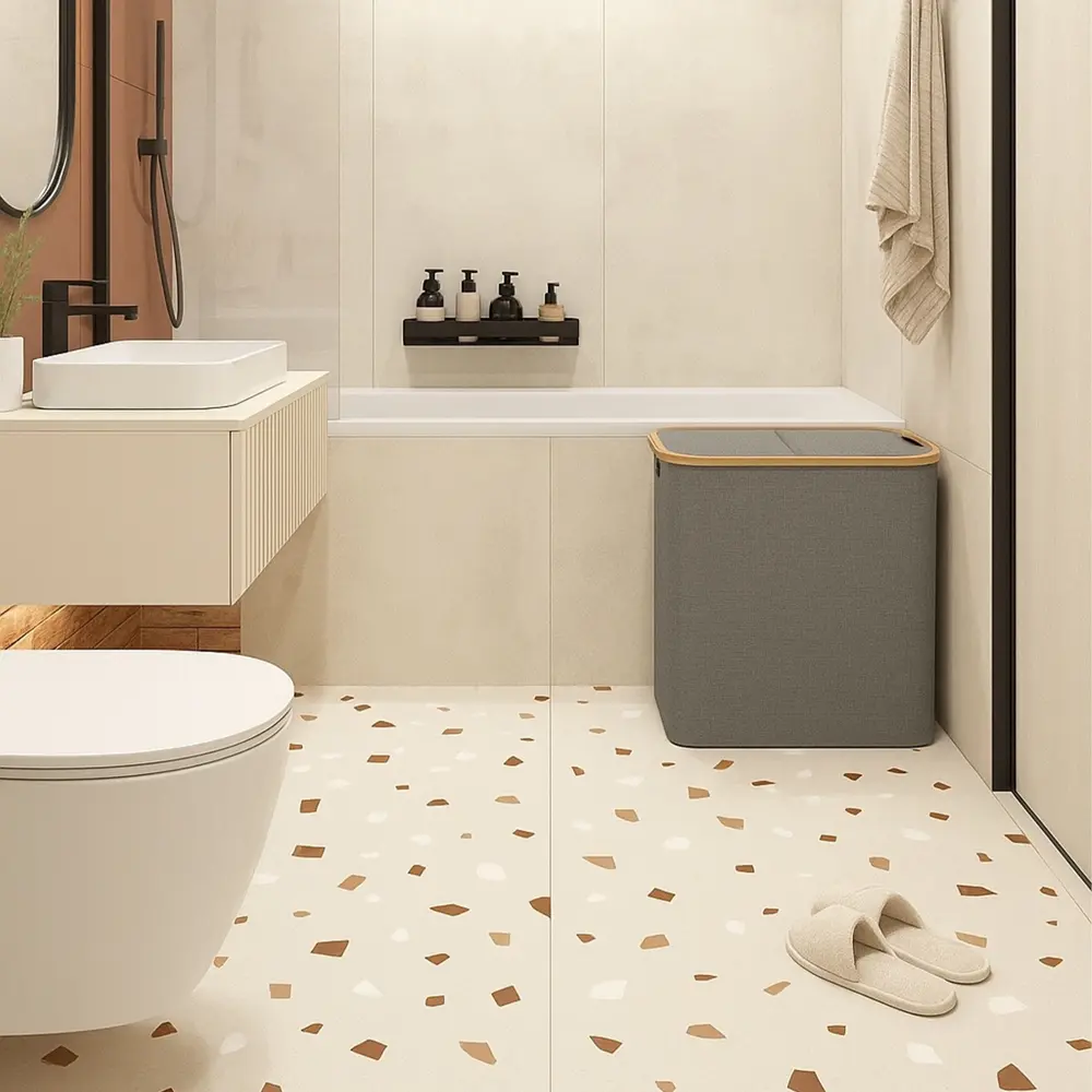 Корзина для белья Сахалин 106 л цвет серый Santreyd STLM-2006824 - Вид №5