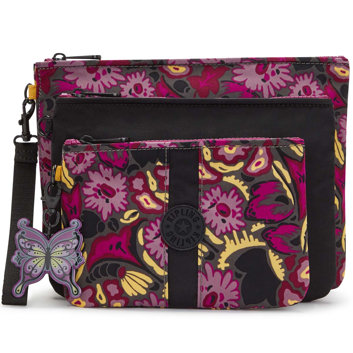 KI6904A1S Набор из трех косметичек Anna Sui Three Large Pouches Kipling Iaka L Wristlet 