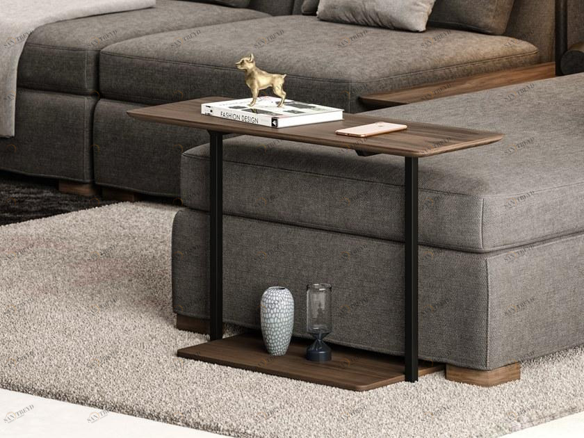 DE.CI Прямоугольный журнальный столик из орехового дерева Claw 12-lit-01-t