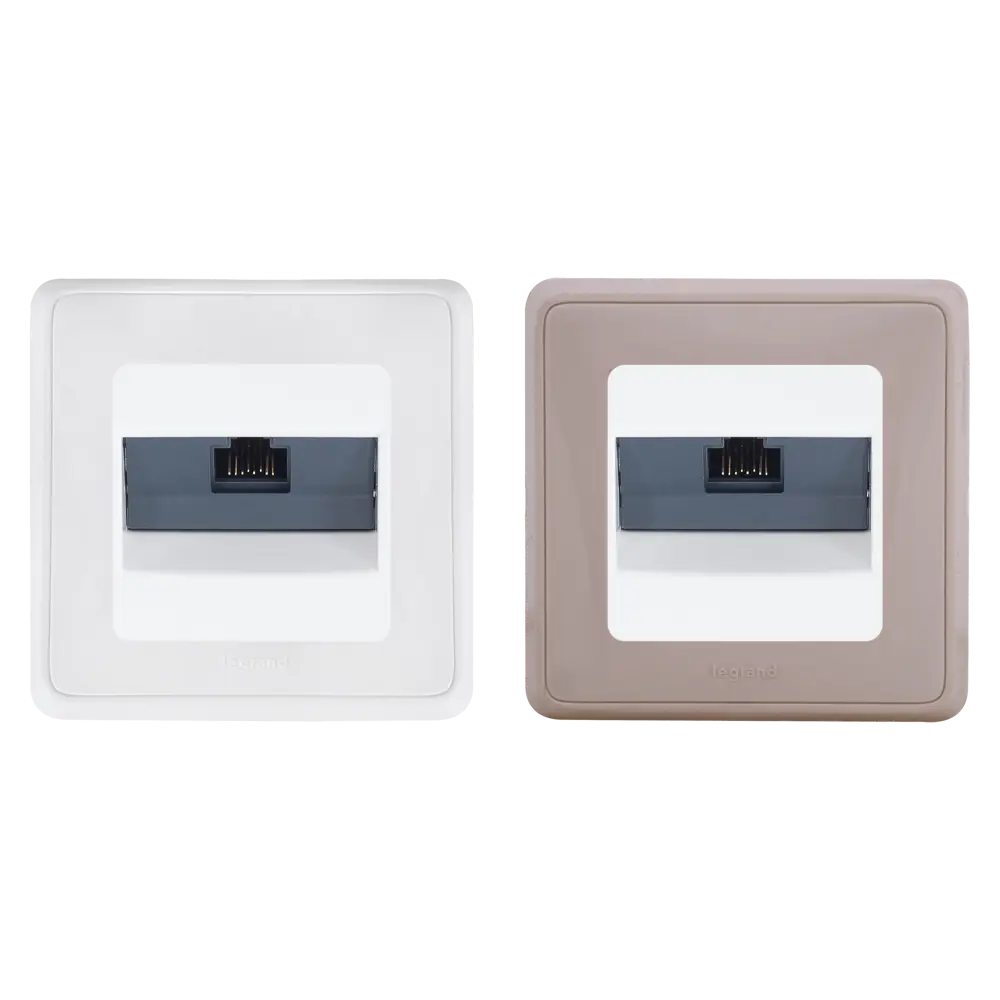 Розетка компьютерная встраиваемая Legrand Cariva RJ45 UTP cat 6 цвет белый STLM-2029604 - Вид №1