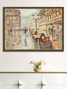 91252500 Картина в раме "Кузнецкий мост" 50/70 см. GRSH 19084/1 STLM-0522205 GRAFIS-ART