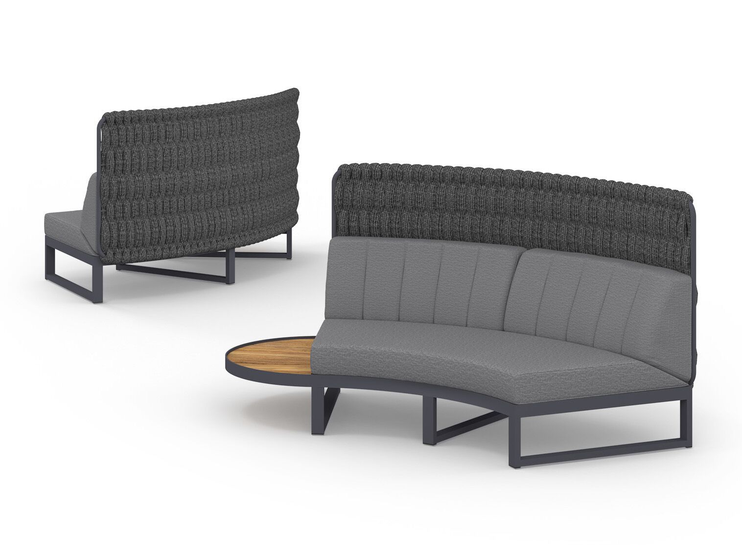 Модульный изогнутый садовый диван из ткани MAMAGREEN Munia ARCH-00141430 - Вид №6